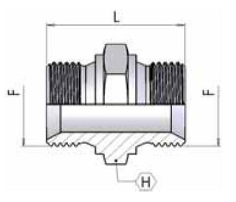 Соединение P BSP 3/8" BSP 3/8"