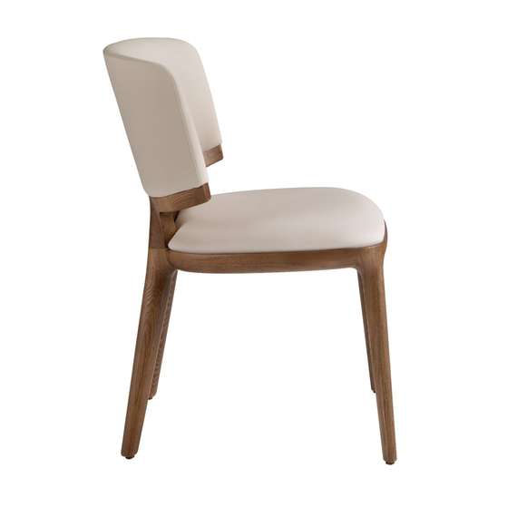 Стул 4206 из кремовой экокожи