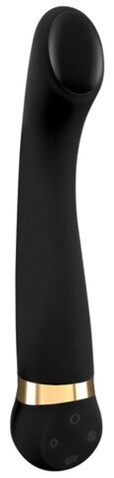 Черный вибромассажер с температурными режимами Hot n Cold - 21,6 см. (Цвет: черный)