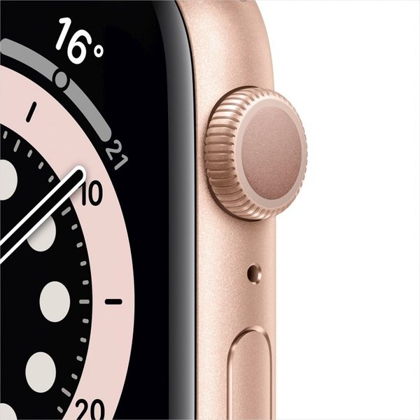 Часы Apple Watch Series 6 GPS 44mm Aluminum Case with Sport Band Золотистый/Розовый Песок (M00E3)