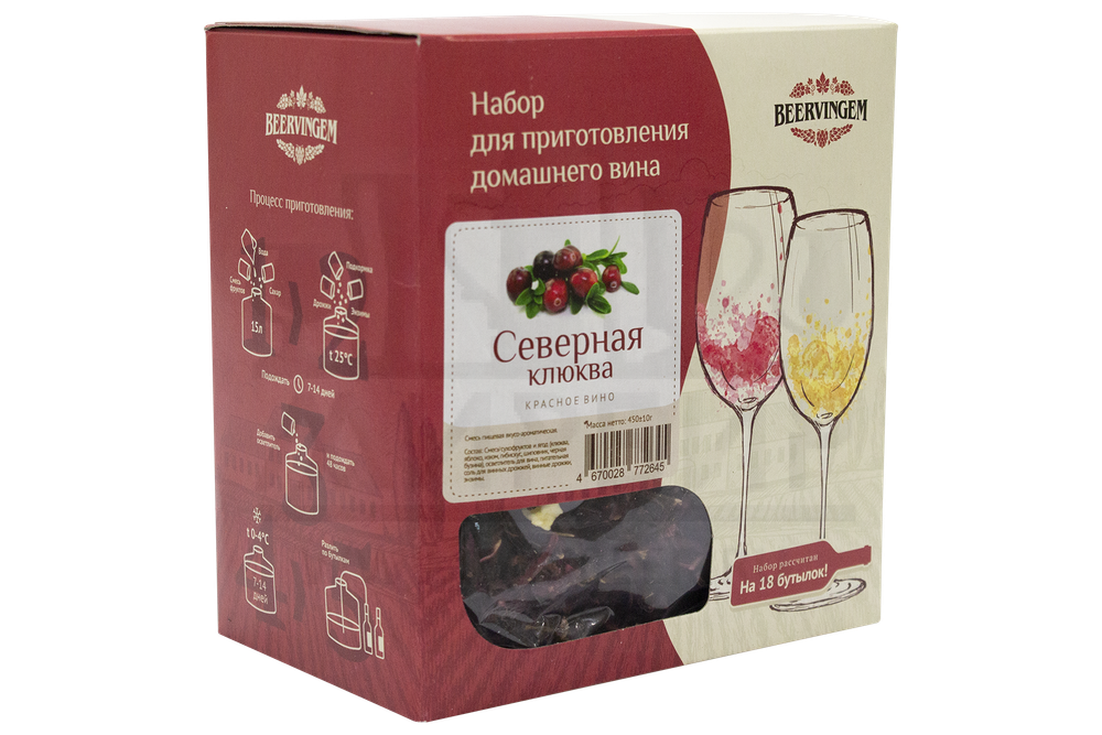 Набор для приготовления домашнего вина Beervingem "Северная клюква" на 13,5 л