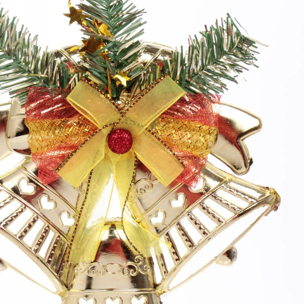 Украшение новогоднее «Звонкое трио» 17,5*20 см, Золото