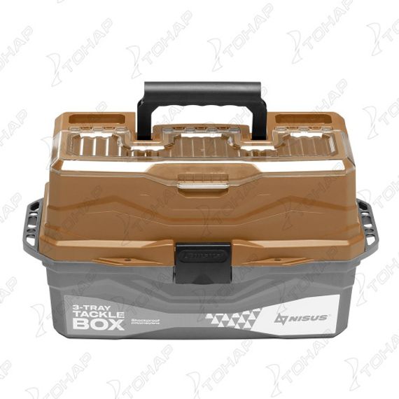 Ящик для снастей NISUS Tackle Box трехполочный золотой (N-TB-3-GO)