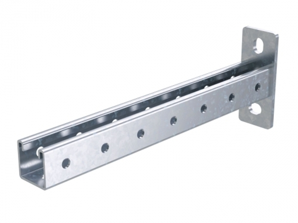 Консоль одиночная, 41х41 мм, осн.200, нержавеющая сталь AISI 304