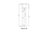 Угловой шкаф «Николь 26» для прихожей