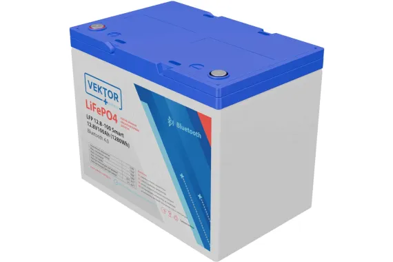 Литиевый аккумулятор VEKTOR BATTERY LFP 12,8-100 Smart BMS 100A (Bluetooth 4.0)