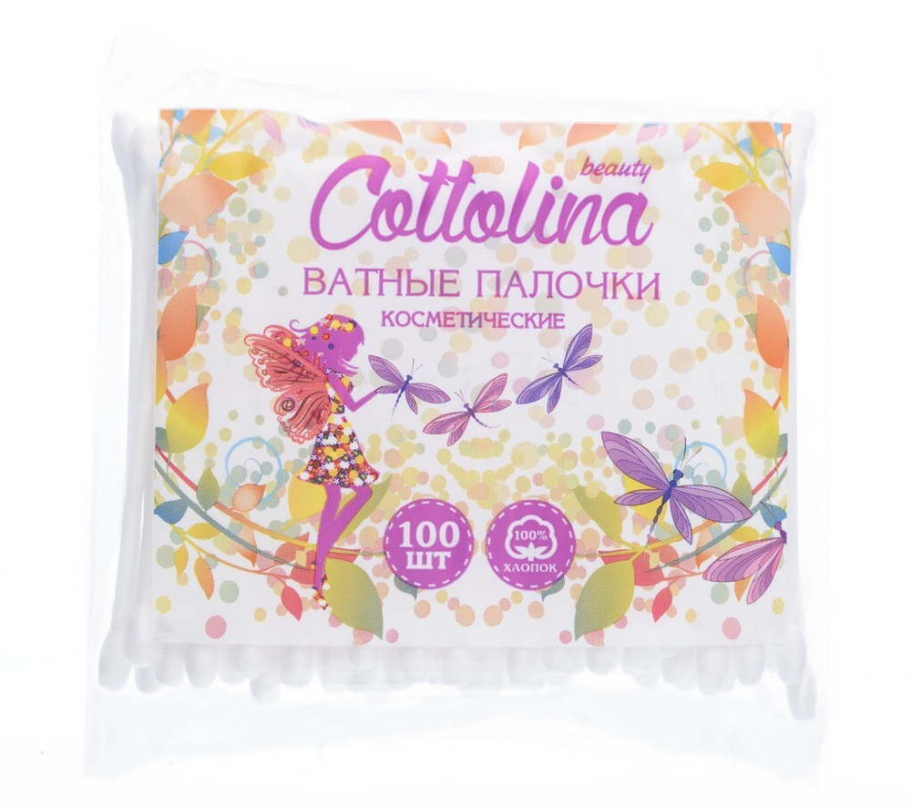Cottolina ватные палочки 100 шт ПЭ