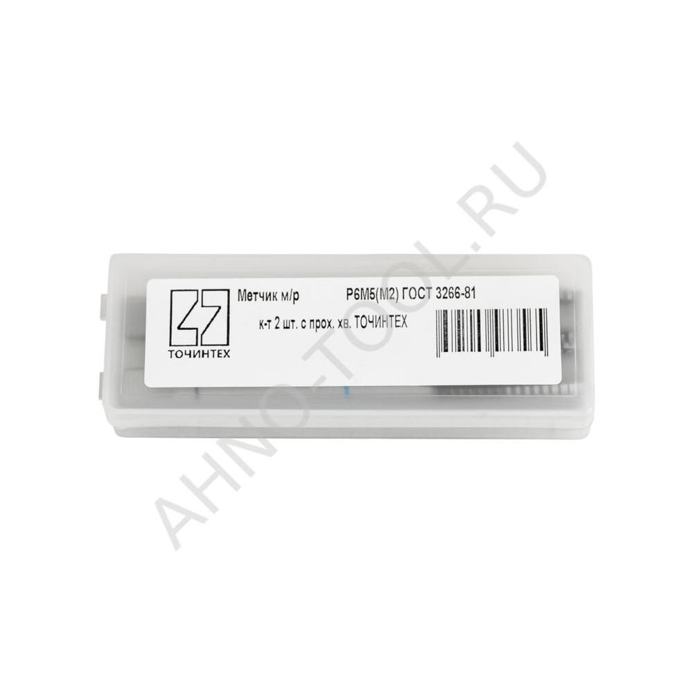 Метчик м/р М12х1,25 Р6М5(М2) ГОСТ 3266-81 к-т 2 шт. с прох. хв. ТОЧИНТЕХ