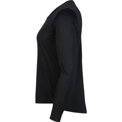 Женская теннисная футболка (dł. Рукава) Nike Dri-FIT One Women's Standard Fit Top - черный