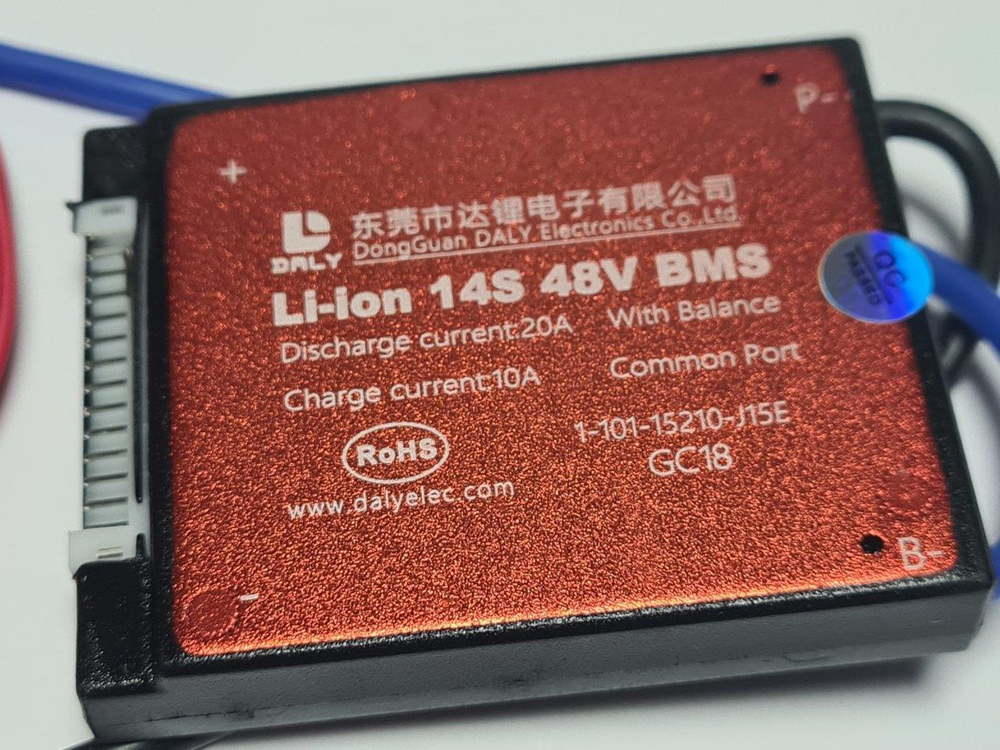 Плата контроля BMS Li-ion 14S 48V 20A
