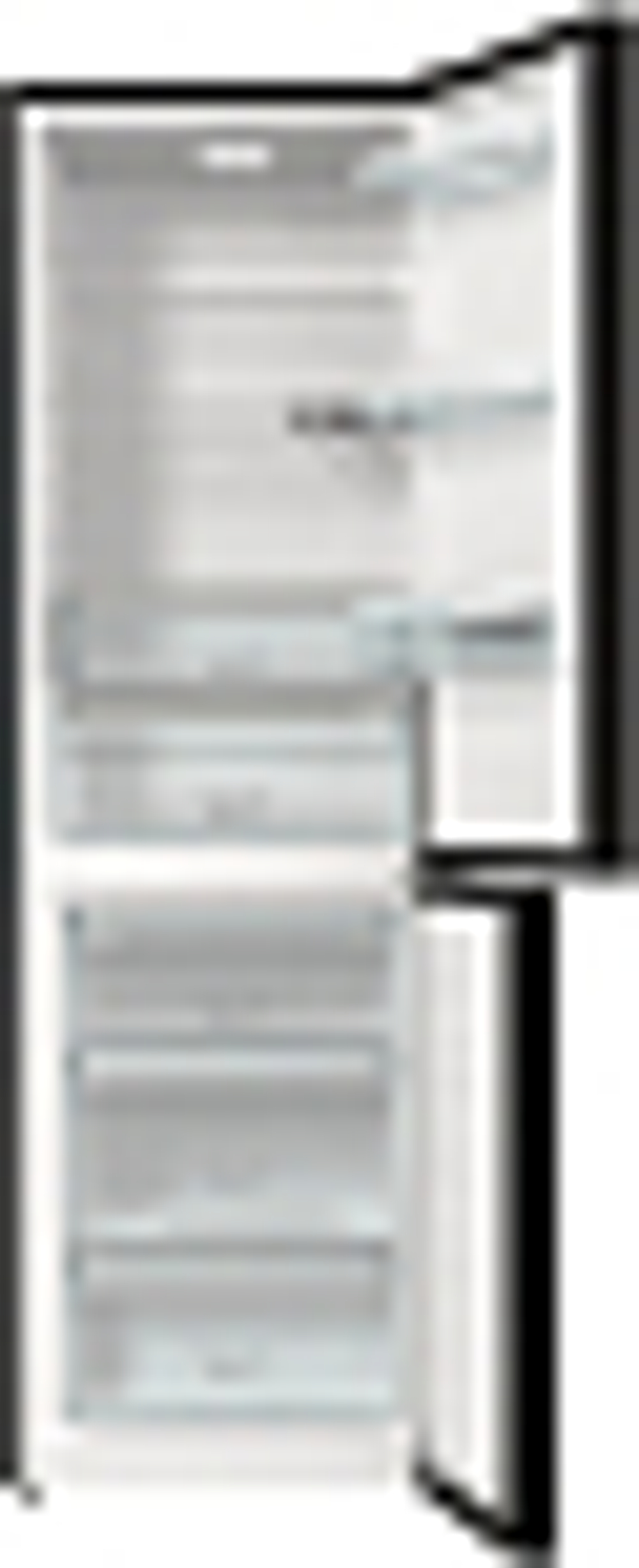 Отдельностоящий двухкамерный холодильник Gorenje RK6191SYBK