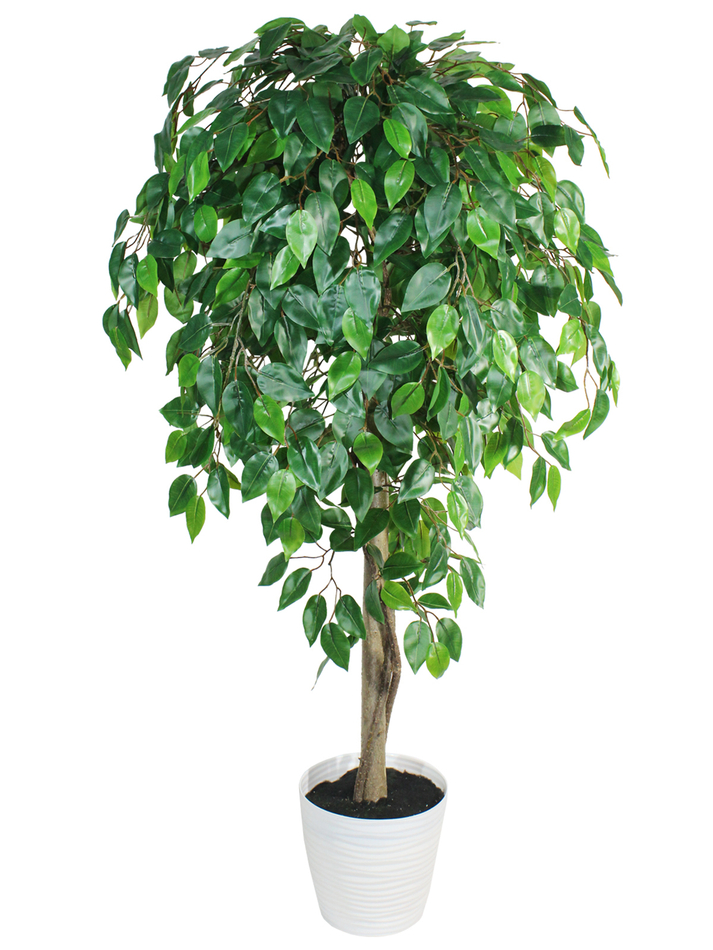 Искусственное дерево Фикус зеленый 150см в кашпо