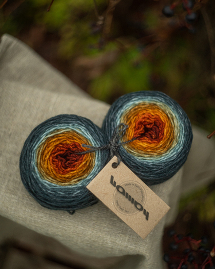 Градиент носочный "Осень в горах"