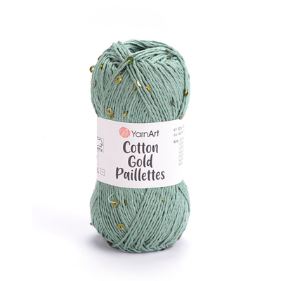 Пряжа YarnArt Cotton Gold Paillettes