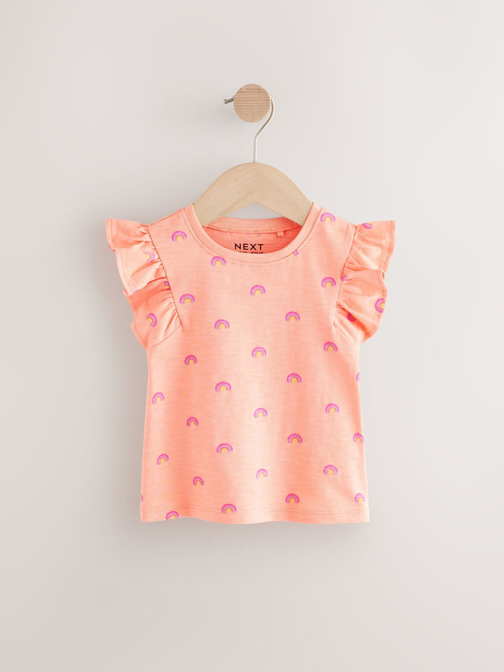 Футболка для девочки Next E65-364, 3 шт., Белый, Персиковый