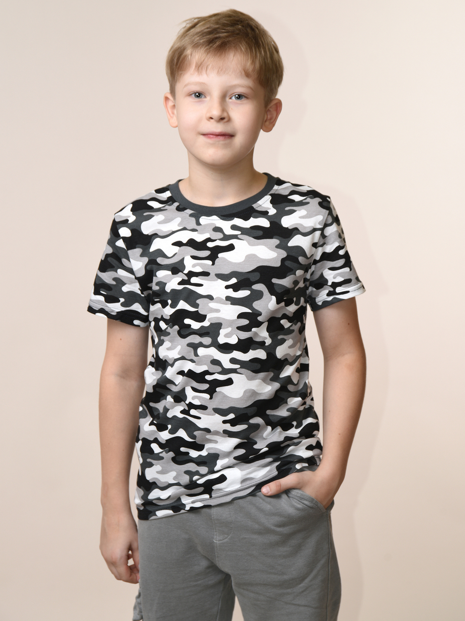 Футболка для мальчика камуфляжная
