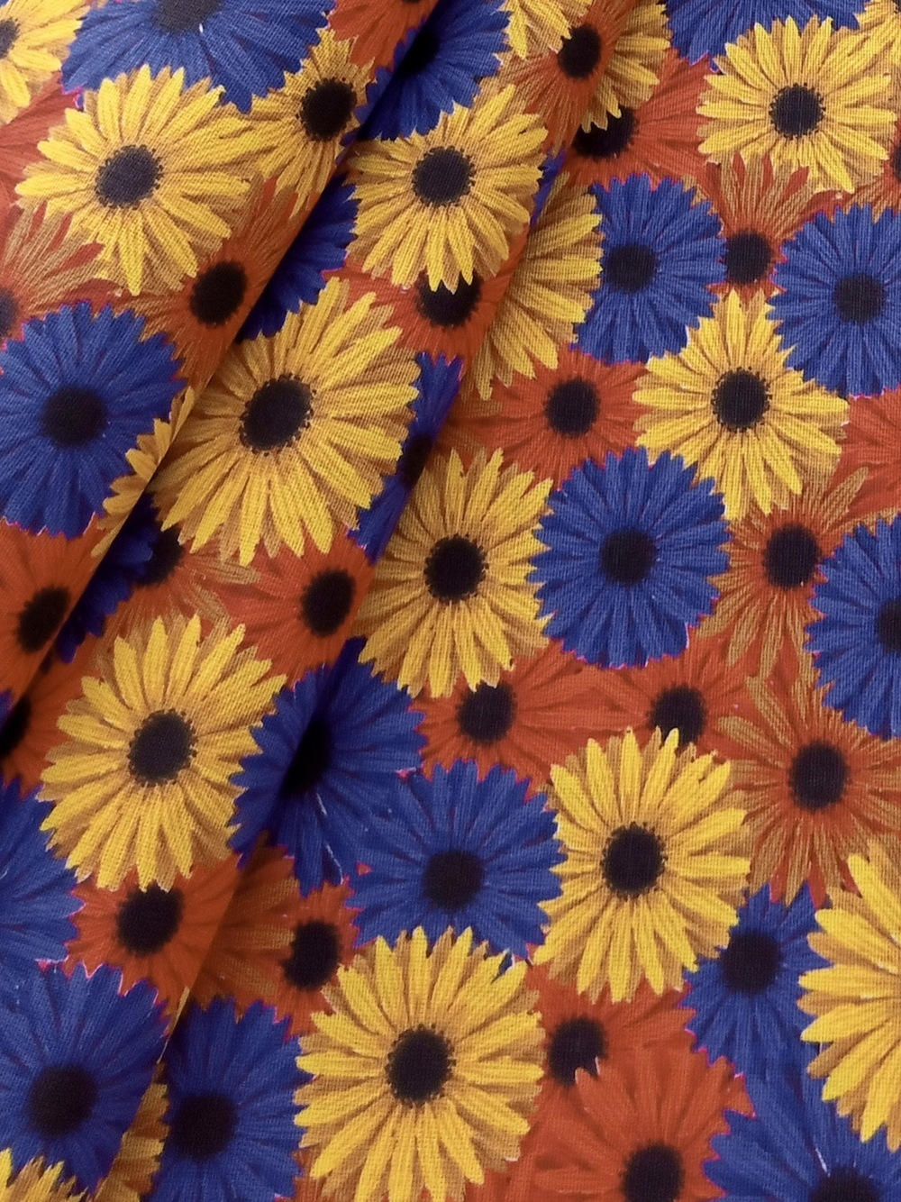 Ткань бязь плательная, рис. "Маргаритка", ширина 150 см, арт. 70.2