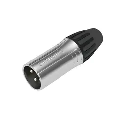 Seetronic SCMM3 Кабельный разъём XLR "папа", 3-контактный. Хромированный корпус, контакты - покрытие