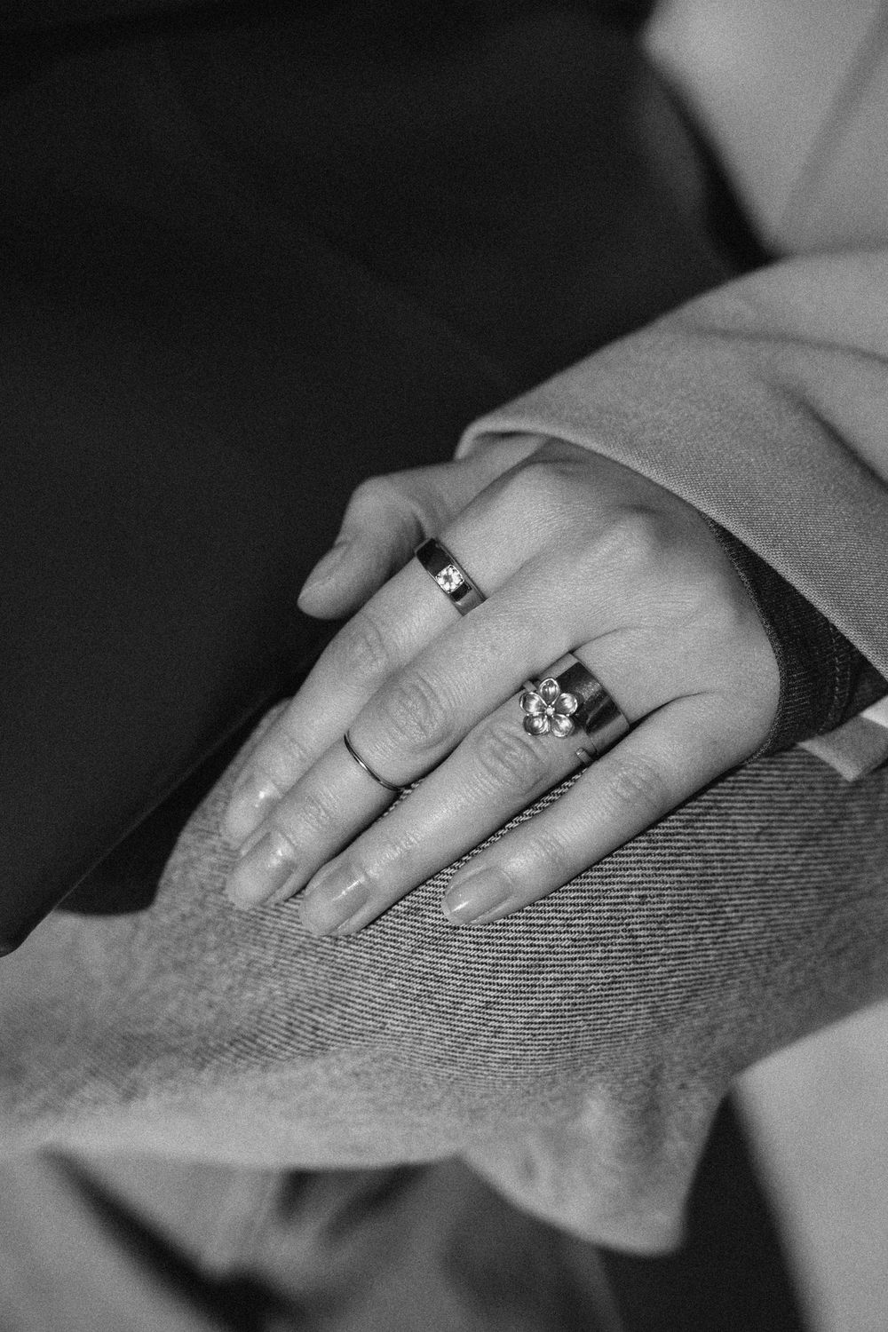 Кольцо Lilac 5, сиреневая эмаль, разъемное