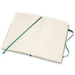 Блокнот Moleskine A5 в клетку зеленый (QP061K15) 1