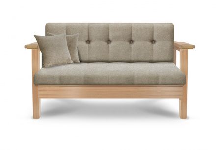 Диван High-Style Lux ясень (Дуб натурал корень,Винилискожа Prado_1,Винилискожа PRADO-1)