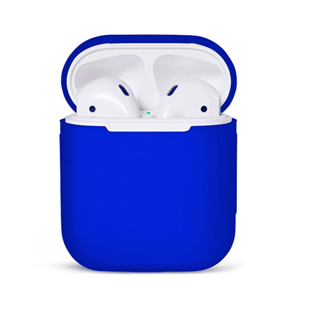 Силиконовый чехол для наушников AirPods (CS8109-BL) Blue COTEetCI