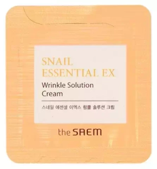 Крем для лица с улиткой THE SAEM Snail Essential EX Wrinkle Solution Cream 1,5 мл