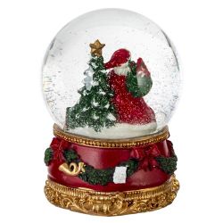 GAEM Фигурка декоративная "Дед Мороз" в стекл шаре, D 10 см, L10 W11 H13 см