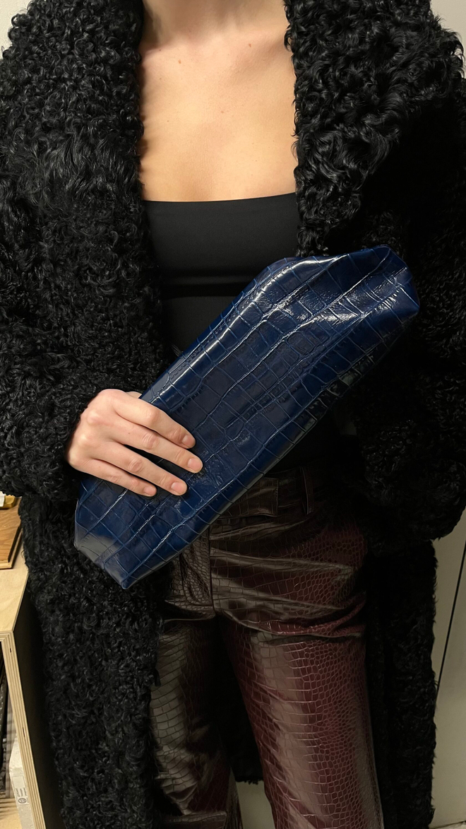 Сумка Ekler cobalt alligator