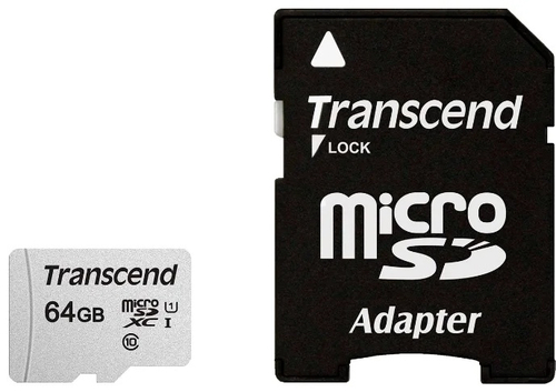 Карта памяти Transcend TS64GUSD300S-A 64 Гб