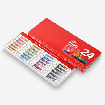 Holbein Artists' Granulating набор 24 цвета по 5 мл