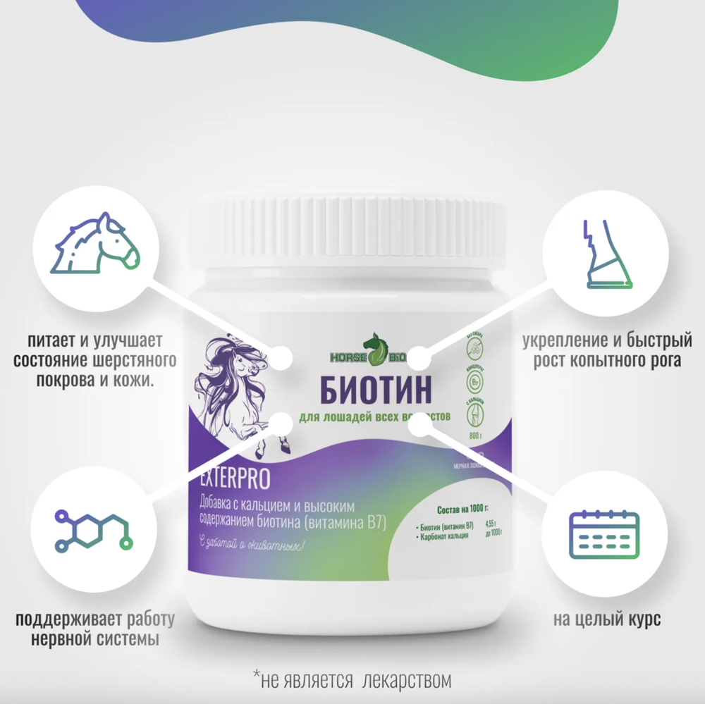 Биотин для лошадей Horse-Bio, 800 г