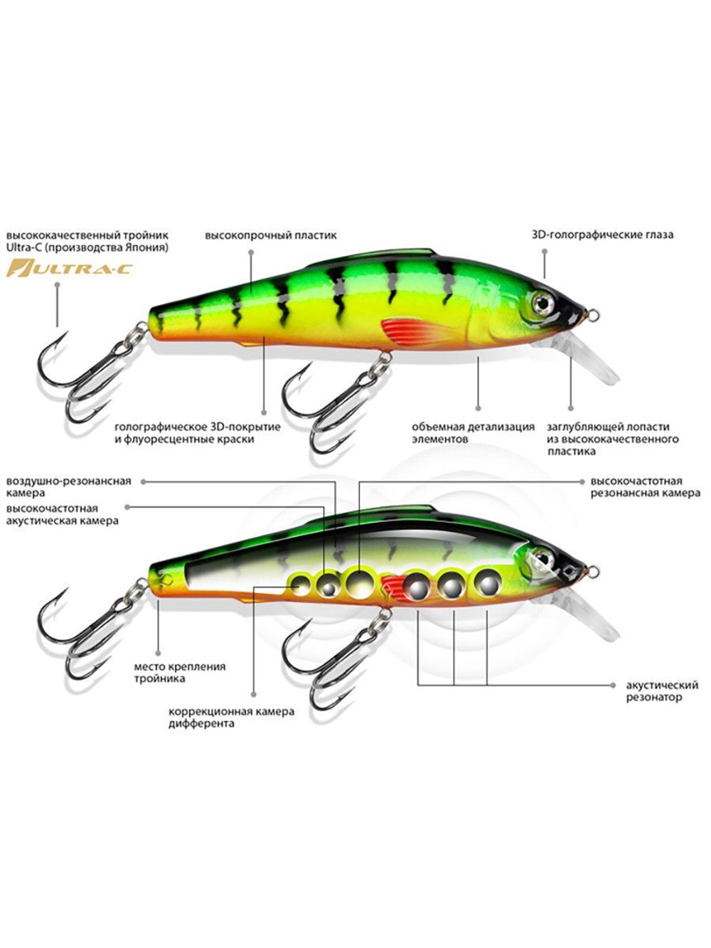 Воблер Минноу M-3-МШ 100mm,