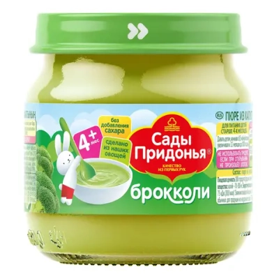 Пюре Сады Придонья Брокколи с 4 мес 80 г