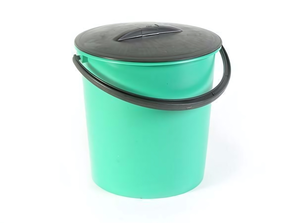 Ведро 12л с крышкой 49074