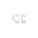 808527 Бра MURO 3W LED 240LM ЧЕРНЫЙ 3000K