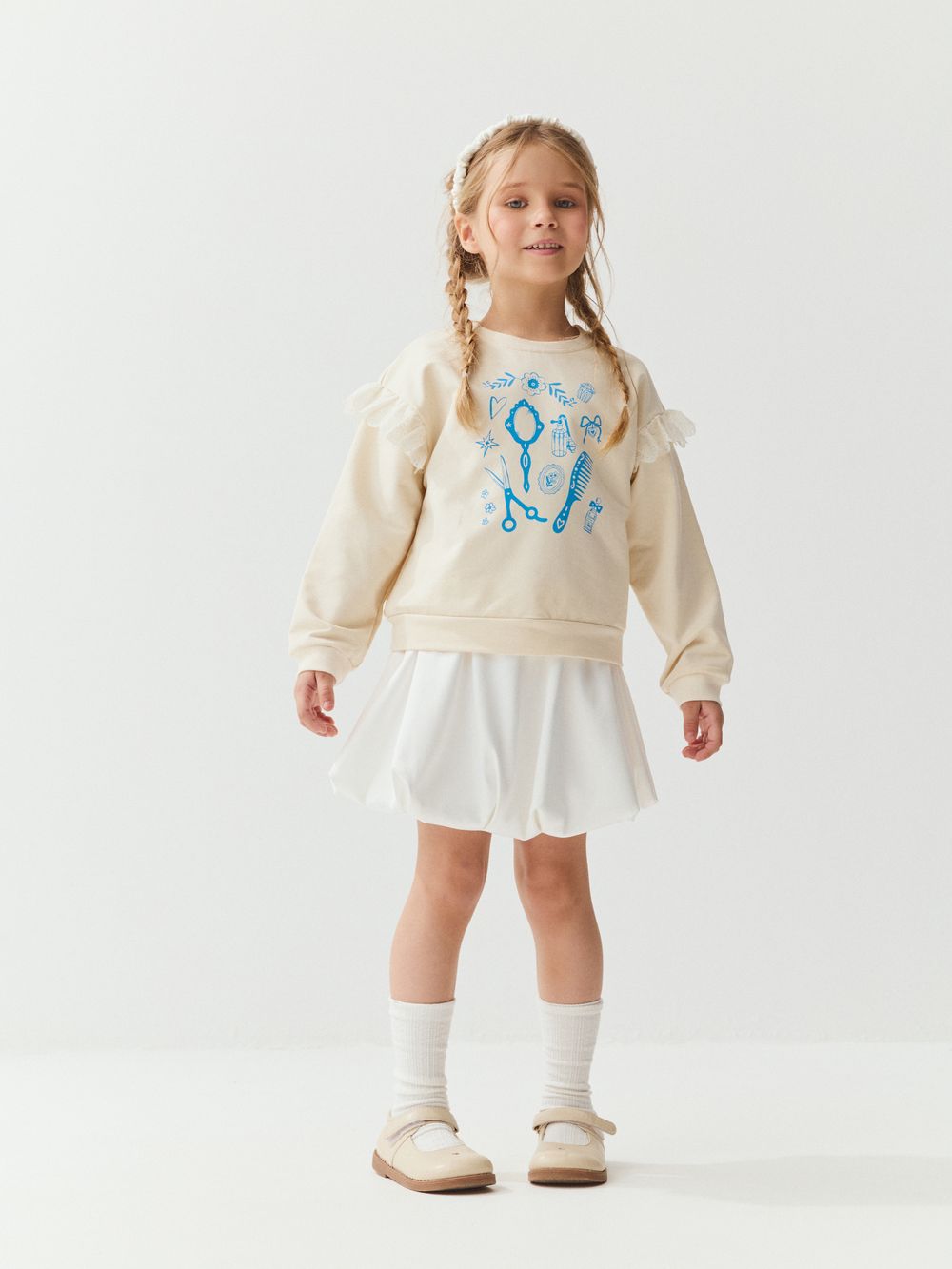 Свитшот с рюшей "Куколка"