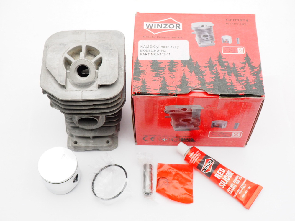 Поршневая группа б/п Husqvarna 142/137 (D:40-мм, 1-кольцо, герметик) [Winzor]