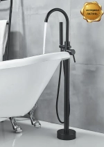 Смеситель напольный BOCH MANN БРАЙС (BRAIES) Matt Black BM8921 из латуни, цвет матовый черный