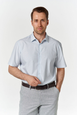 Сорочка мужская VESTER короткий рукав, бамбук/пэ 71415 09