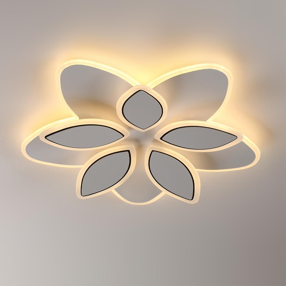 8014/75CL LEDIO LN25 белый/белый металл/акрилл Потолочный светильник LED 75W 220V 3000-6000K LOTUS