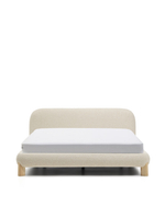 Кровать Odina из ткани букле цвета экрю 160 x 200 см