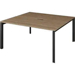 Бенч двойной на 2 рабочих места на металлокаркасе НТМП.П.Б2-140  1400x1496x750 Аргентум-МП