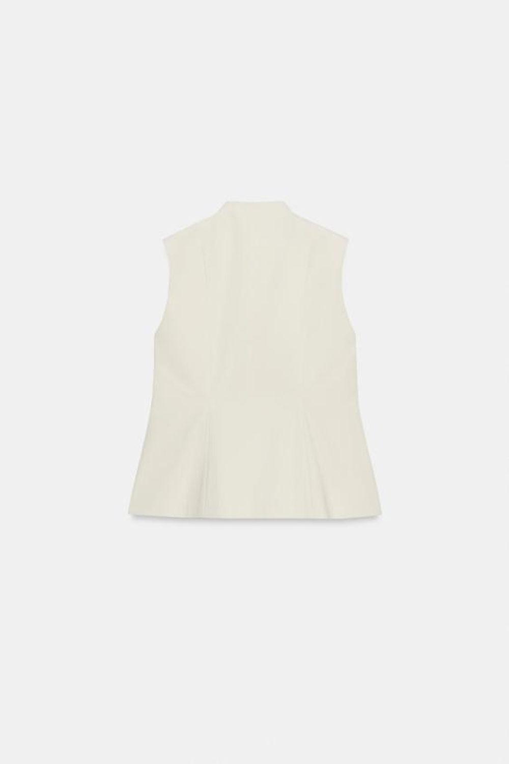 ZARA ЖИЛЕТ ОБЛЕГАЮЩЕГО КРОЯ — ZW COLLECTION, ПЕСОЧНЫЙ