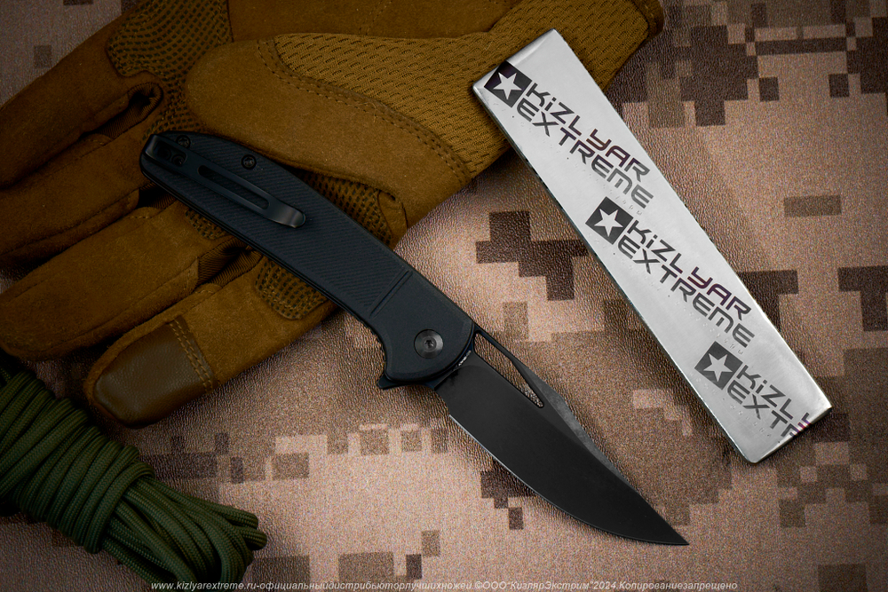 Нож Civivi Ortis C2013D сталь 9Cr18MoV BlackWash рукоять Black FRN