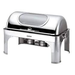 Мармит 8,3 л 1/1*65 с откидной Roll-top крышкой и окном нерж. KINGO-HOTEL