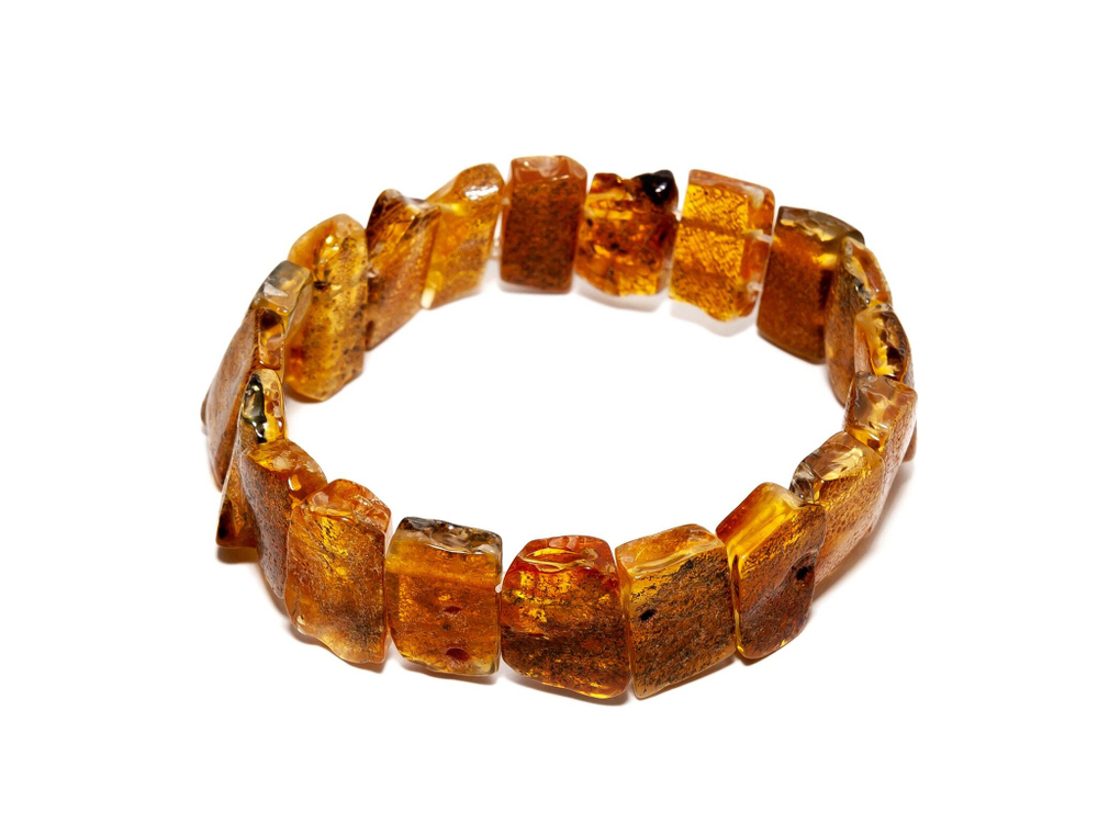 Браслет из натурального янтаря лечебного, 175666мер
