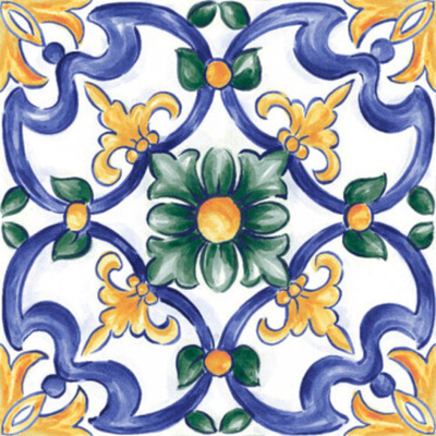 Керамогранит настенный Amuri Decoro Maiolica Tappeto 3 Glossy RT (RC8J)