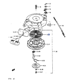 Пружина стартера Suzuki 18142-93900-000