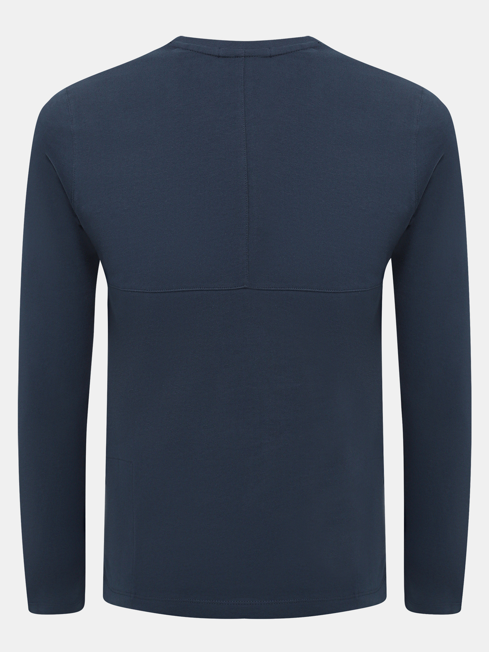 Лонгслив муж. AERONAUTICA 2141 синий лого кожа